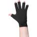 OTC Resting Splint Glove for Left Hand - Large 5 Finger Semi-Rigid Splints with Open Tips - Black - Buy Online on GoSupps.com