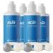 Contact lenses FLUESTIVE with hyaluron for weekly and monthly lenses Meinelinse Activ All in One (formerly Oculsoft)- 4 bottles all in one combination solution 380ml contact lens fluid with 4 containers