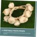 HOMSFOU 2pcs Artificial Garlic Fake Vegetable Artificial Faux Veggies Simulation Vegetable Faux Fruit and Vegetable Lanyards Decor Halloween Party Adornments Pu Window Hanging String - Buy Online on GoSupps.com