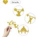 MonMon & Craft Weight Lifting Cupcake Toppers/Muscle Men Fitness Sport Theme Cupcake Decor/Health Fitness Party Fitness Instructor Birthday Party Cupcake Decorations - 24 Pcs Gold Glitter - Buy Online on GoSupps.com