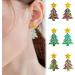 Feyley Earrings | Delicate Christmas Tree Sequin Drop Earrings | 2023 Trendy Vintage Jewelry for Girls & Ladies Gifts - Buy Online on GoSupps.com
