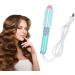 Buy 2-in-1 Ceramic Heated Curling Iron Brush for Travel - Mini Hair Curler & Straightener - Anti-Scald Volume & Smoother Hair - Blue - Buy Online on GoSupps.com