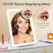 FASCINATE Lighted Makeup Mirror with 3 Colors & 10X Magnification | 60 LED Lights, Phone Holder, Portable Vanity Mirror - Buy Online on GoSupps.com