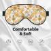 Groovy Hippie Flower Mushrooms Sleep Mask | Adjustable Double-Sided Eye Cover for Comfort & Eye Edema Relief - Buy Online on GoSupps.com