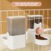 Automatic Cage Feeder | Small Animal Water Dispenser | Cat Food Dispenser | For Hamster Guinea Pig Rabbit Chinchilla Ferret Gerbil Pink feeder - Buy Online on GoSupps.com