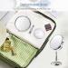 Zelaxy 8 Large Makeup Vanity Mirror | Double Sided 1X 10X Magnification | 360 Swivel Round Mirror with Stand | High Definition | Chrome Finish | Silver - Buy Online on GoSupps.com