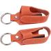 Asthma Inhaler Holder Inhaler Case Inhaler Carrying Holder Clasp Closure Safety Carabiner Clip 2pcs Portable PU Leather Inhaler Protective Holder (Orange) - Buy Online on GoSupps.com