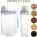 AKOLAFE 4 Pack Flour Container 5LB Pantry Food Storage Containers with Lids Airtight & Measuring Cup Small Air Tight Rice Holder Bin Plastic Cereal Grain Dispenser Kitchen for Sugar Dry Goods Pet Food - Buy Online on GoSupps.com
