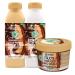 Garnier Fructis Hair Food Beurre de Cacao Shampoing 350ml + Apr s-Shampoing 350ml + Masque Triple Usage 390ml pour Cheveux Secs et Boucl s 98% d'Ingr dients d'Origine Naturelle - Lot de 3
