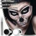 Black & White Face Body Paint Set | Oil-Based Halloween Makeup Kit for Clown & Zombie Cosplay | Includes 2 Brushes & Palette - Buy Online on GoSupps.com