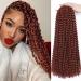 Passion Twist Hair 7 Packs 24 Inch Water Wave Crochet Hair for Long Bohemian Hair BraIding Hair Yddm Passion Twist Crochet Hair Extensions 350# Passion Twist Crochet Hair Pre Twisted 350# 24inch (7 Pack)