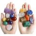 TESH CARE Chakra Synergy Premium Healing Crystal Collection - 7 Chakra Healing Spheres, Raw Stones, Amethyst Wand, Rose Quartz Key Chain, Guide - Meditation & Spirituality - Buy Online on GoSupps.com