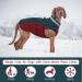 Kuoser Heat Dog Coat | Windproof & Reflective Jacket for Small & Large Dogs | Winter Outdoor Dog Apparel - Blue M - Buy Online on GoSupps.com