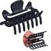 6 Piece Black Plastic Hair Claw Clips for Women - Hairpin Hair Clamps - Buy Online on GoSupps.com