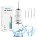 Water Flosser for Teeth Cordless Water Flossers Dental Oral Irrigator with DIY Mode 4 Jet Tips IPX7 Waterproof Portable and Rechargeable for Home&Travel Yellow