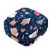 Christmas Pattern Sanitary Napkin Storage Bag Feminine Product Pouches Portable Period Kit Bag Menstruation First Period Bag for Women Teen Girls Ladies Menstrual Cup Pouch Tampon Bags Color 3
