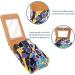 Buy Stylish Leather Lipstick Case with Mirror - Mini Lipstick Organizer | Abstract Watercolor Design - Buy Online on GoSupps.com