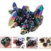 VILLCASE 6 Pcs Colorful Crystal Clusters Fish Decorations for Tank Druzy Geode Natural Stones Gem Display Colorfulx3pcs 3X3CMx3pcs - Buy Online on GoSupps.com