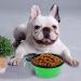 Vigime Foldable Dog Bowl Set - Portable Travel Water Bowls for Dogs & Cats (5PCs 350ml) with Carabiner Hook - Ideal for Hiking Walking and Outdoor Adventures - Buy Online on GoSupps.com