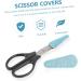 Beavorty 2-Piece Leather Scissor Set with Holster | Durable PU Sheath & Green Scissor Cover for Office & Sewing - Buy Online on GoSupps.com