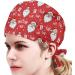 JEOCODY Fashional Cap Working Cap Shower Hat with Sweatband Breathable Headgear for Women/Men Christmas Santa Claus- Printed One size - Buy Online on GoSupps.com