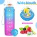 Coolfel Leakproof Sport Drinking Bottles for Kids - BPA Free Tritan Time Marked 500ml to 2L | Perfect for School Gym & Sports - Blue-Purple - Buy Online on GoSupps.com