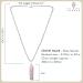 Handcrafted Rose Quartz Double Point Pencil Pendant - Karma Pledge Crystal Necklace for Chakra Healing & Protection - Buy Online on GoSupps.com