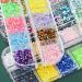 Buy 5 Boxes Shiny Colorful Nail Art Rhinestones Kit - AB Flatback Crystals Mermaid Pearls Gems with Pickup Pen & Curved Tweezer | International Shipping Available - Buy Online on GoSupps.com