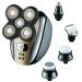 Electric Razor for Men Head Shaver for Bald Men Grooming Kit 5 in 1 Wet Dry Rotary Shavers Nose Hair Beard Trimmer Clippers Facial Cleansing Brush Cordless Waterproof USB Charging Rechargeable