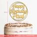 Personalised Acrylic Birthday Cake Topper | Custom Name & Color Cake Decoration | KreateSquare (Gold) - Buy Online on GoSupps.com