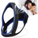 Adjustable Anti-Snoring Chin Strap for Sleep Apnea | Breathable Cpap Chin Strap | Effective Snoring Solution for Men and Women - Blue - Buy Online on GoSupps.com