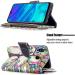 Miago Leather Wallet Case for Huawei Y6 2019 - 9 Card Slots Colorful Zipper Flip Cover PU Protective Case - Buy Online on GoSupps.com