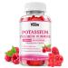 Potassium Gummies for Adults Potassium Chloride Gummies 1200mg Potassium Supplement for Women & Men Support Electrolyte Balance & Leg Cramps Sugar-Free Raspberry Flavor 60 Count 60 Count (Pack of 1)