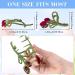 OIIKI Tulip Flower Hair Claw Clips with Pearl 2pcs - Large Red Tulip Metal Claw Clip for Thick Thin Hair - Fashion Grips Jaw Accessories - Buy Online on GoSupps.com