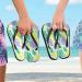 Buy Mnsruu Tropical Palm Leaf Flip Flops | Ananas Flamingo Bird Sandals for Men & Women - XL Home Slippers for Travel Spa & Hotel - Buy Online on GoSupps.com