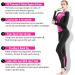 COPOZZ Women's Diving Skin Wetsuit Rash Guard - UV Protection, Full Body Coverage - Black/Hot Pink, Medium - Buy Online on GoSupps.com