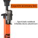 TOOLITIN High Pressure Bike Pump with Gauge | Presta & Schrader Valve | Road MTB Hybrid | Orange - Buy Online on GoSupps.com