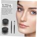 FRCOLOR 2pcs Eyebrow Powder Kit Black Eyeliner Pencils Eye Shadow Cream Liquid Eyeliner Matte Brush - Buy Online on GoSupps.com