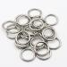 JWBIZ 30 Pcs Metal O Rings Heavy-Duty Extra Thick 3.8mm Thickness for Sewing Keychains Belts and Dog Leash (1 inch, Silver) 1 inch Silver