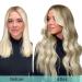 Doores Clip-in Real Hair Extensions 22 Inch - Ashblond Highlights & Platinum Blonde - 120g Remy Hair - 7 Pieces 55cm - Buy Online on GoSupps.com