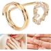 Women Finger Nail Rings Heart Shaped Copper Finger Nail Cap Decoration for Women Girls - Buy Online on GoSupps.com