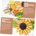 Zerodeko 1pc Bee Sunflower Home Decor Ornament Bee Decor for Home Sunflower Pendant Household Art Paintings - Buy Online on GoSupps.com