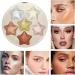 Shimmer Highlighter | Waterproof Long-lasting Glitter Highlighter Face Make-Up for Perfect Nose for Home Working Traveling Gathering Shopping Dating Pochy 01 - Buy Online on GoSupps.com