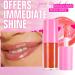 Jelly Lip Oil Gloss - Hydrating Tinted Shine Moisturizing & Plumping Lip Mask for Women | Watermelon Flavor - Buy Online on GoSupps.com
