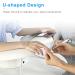 U-Shaped Manicure Arm Rest Cushion | Microfiber PU Leather for Nail Techs | Ideal for Salon & Home Acrylic DIY - Buy Online on GoSupps.com