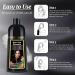 KINGMING Black Hair Dye Shampoo 3 in 1 | Herbal Hair Color for Grey Coverage - 500ml - Perfect for Men & Women - Buy Online on GoSupps.com