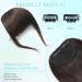 Thick Hair Bangs Clip in Fringe - Dark Brown Human Hair Extension - Buy Online on GoSupps.com