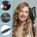 MIUOPUR Automatic Hair Curling Iron - Smart Auto Rotating Curling Wand with Ceramic Ionic Barrel & Temperature Display - Professional Styling Tool in Black - Buy Online on GoSupps.com