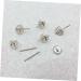 EXCEART 6 Pairs Screw Earplugs S925 Silver - Prevent Allergy - Medium Size - Set of 6 - Buy Online on GoSupps.com