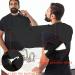 Black Shaving Bib with 2 Suction Cups - Men's Salon Care Smock for Face Trimming and Hair Cutting - Buy Online on GoSupps.com